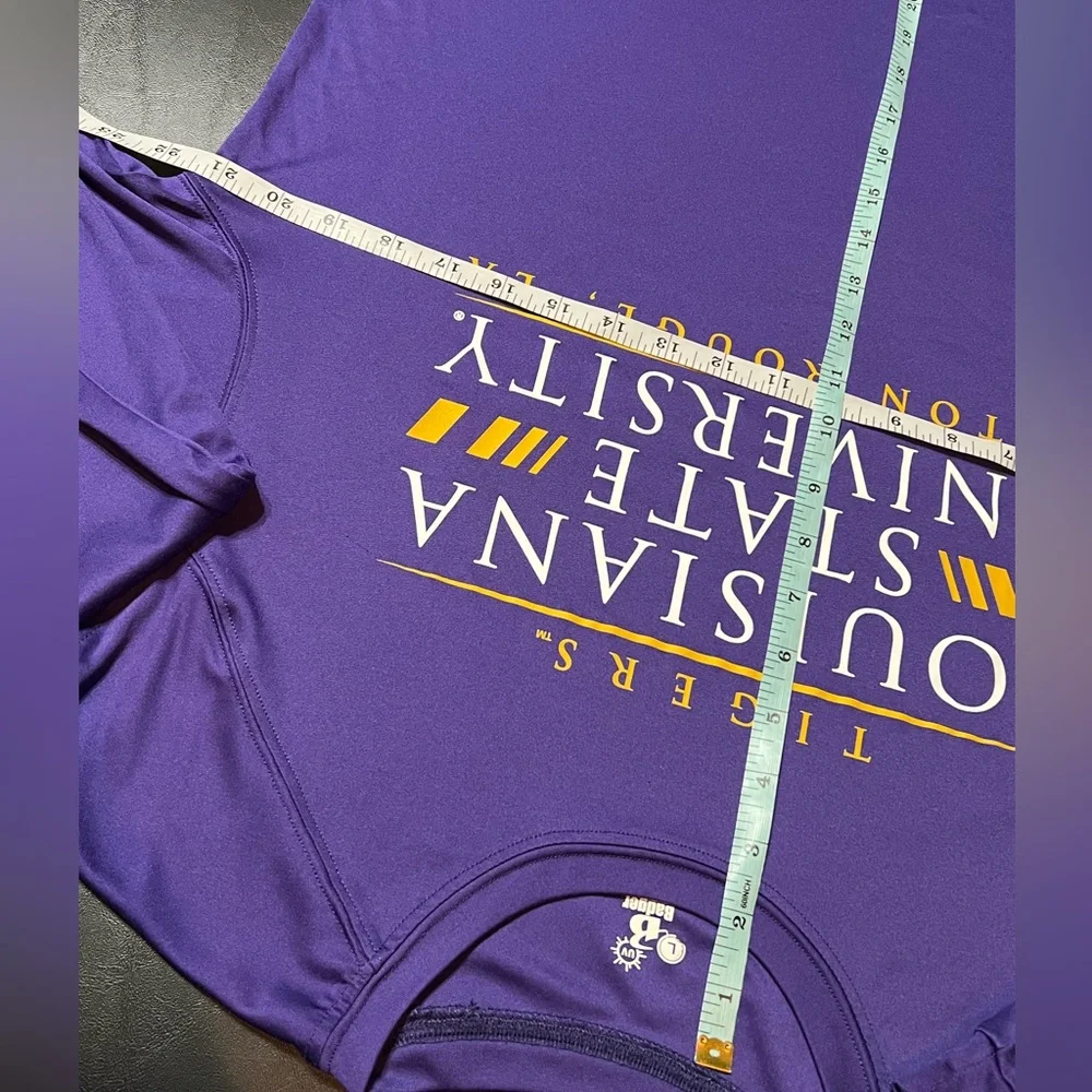 LSU Tigers Purple Long Sleeve Performance Shirt - Picture 9 of 9